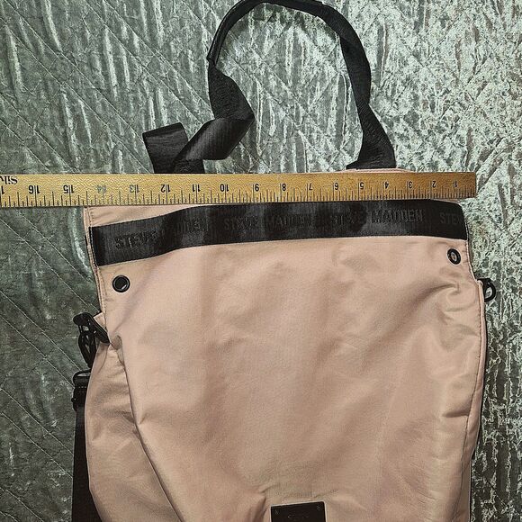 Steve Madden Blush Pink Nylon Crossbody Tote Bag Travel Gym VGUC main image 10